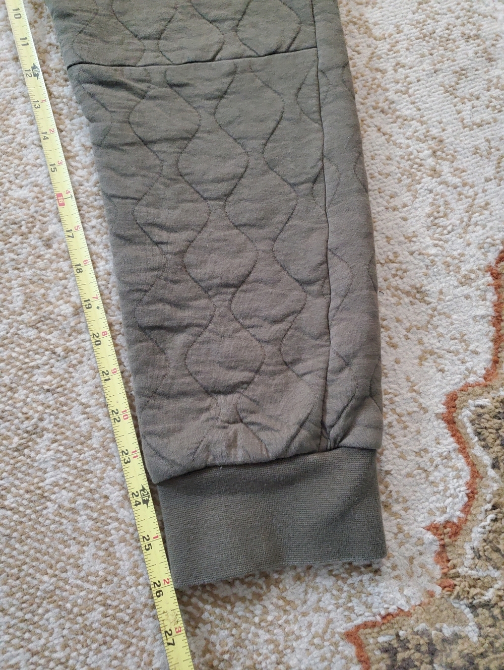 POLO RALPH LAUREN Luxury Jersey Quilted Cargo Joggers M - Picture 8 of 12